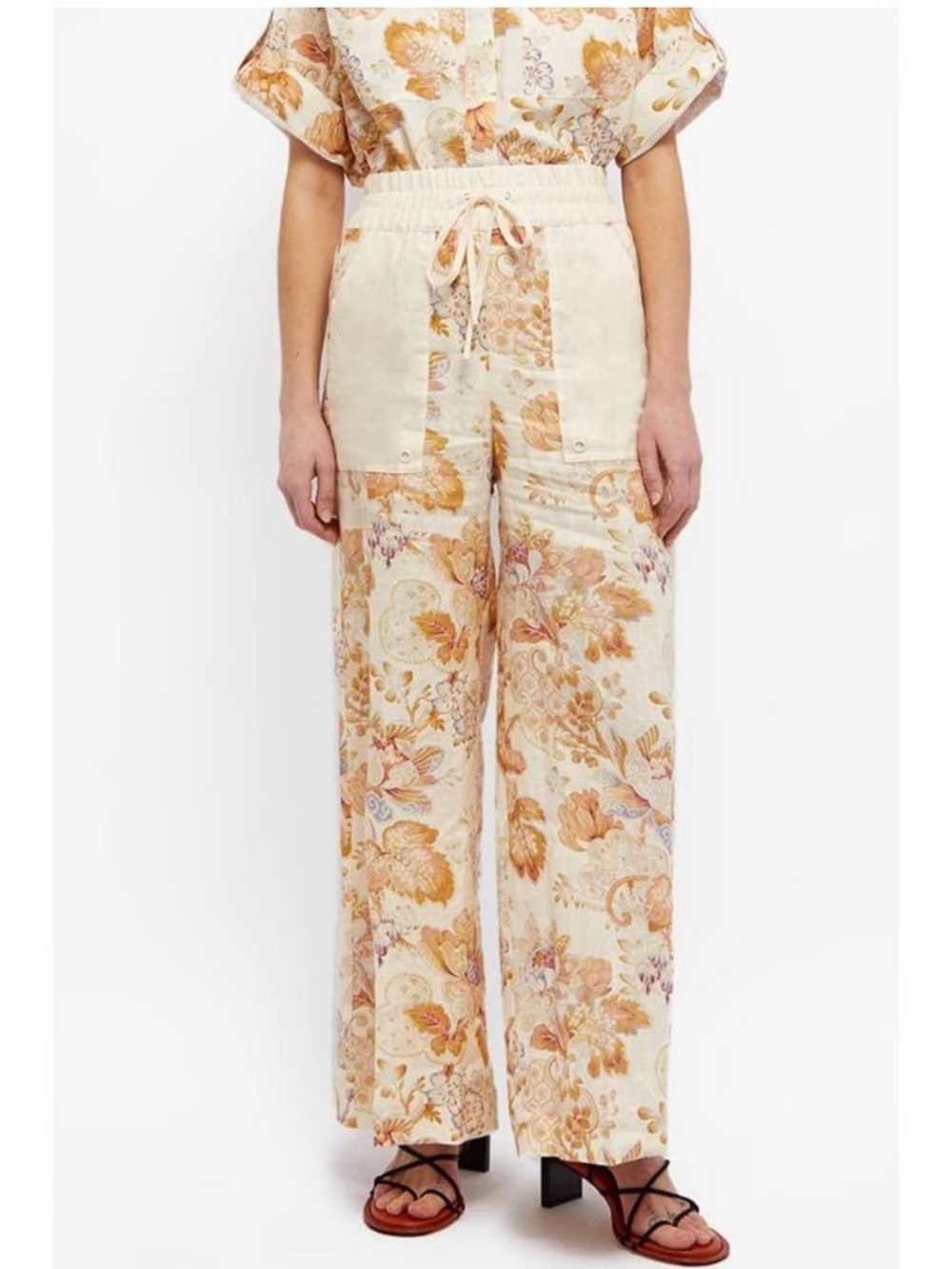 Alemais Philomena Pants Cream Size 4 NEW